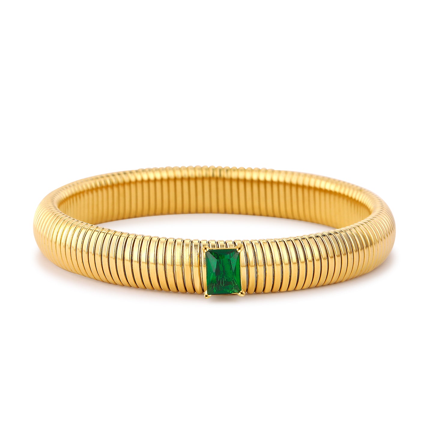 Gold Chunky Bracelets for Women, 14K Gold Plated Wide Chunky Bangle Bracelets Jewelry for Women Gifts for Her