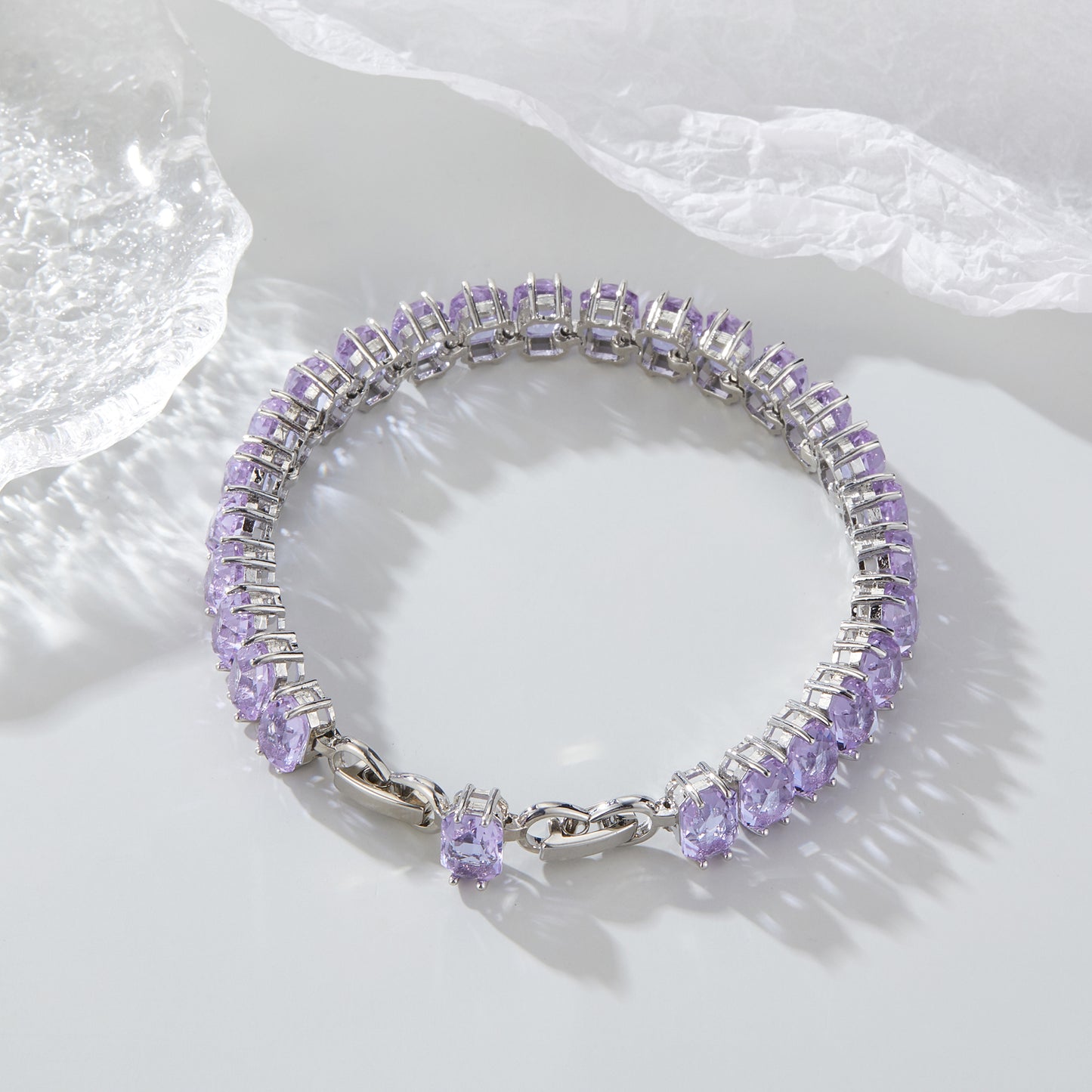 Tennis Bracelet for Women, 14K Gold Plated Cubic Zirconia Cute Bracelets Jewelry for Her