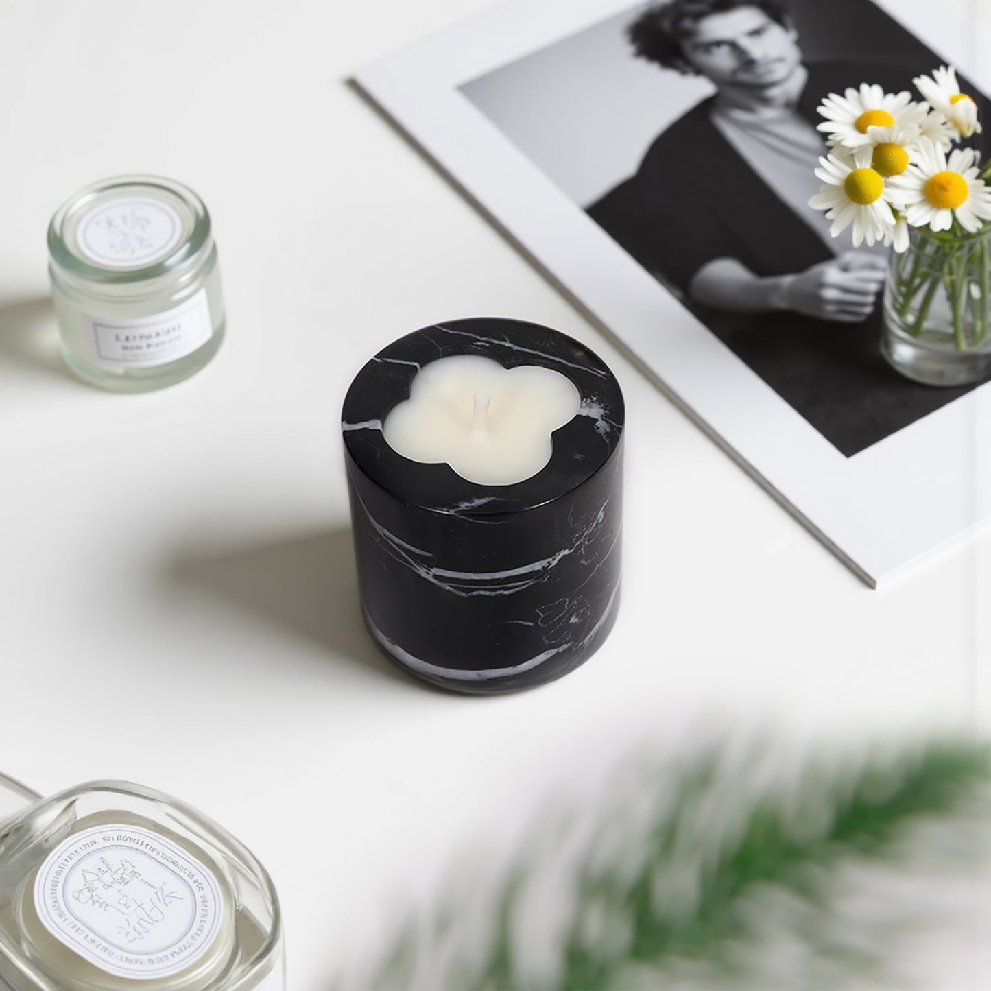 Candle Holders for Candle Natural Stone Premium Marble Candlestick Holder for Wedding Dinning Party