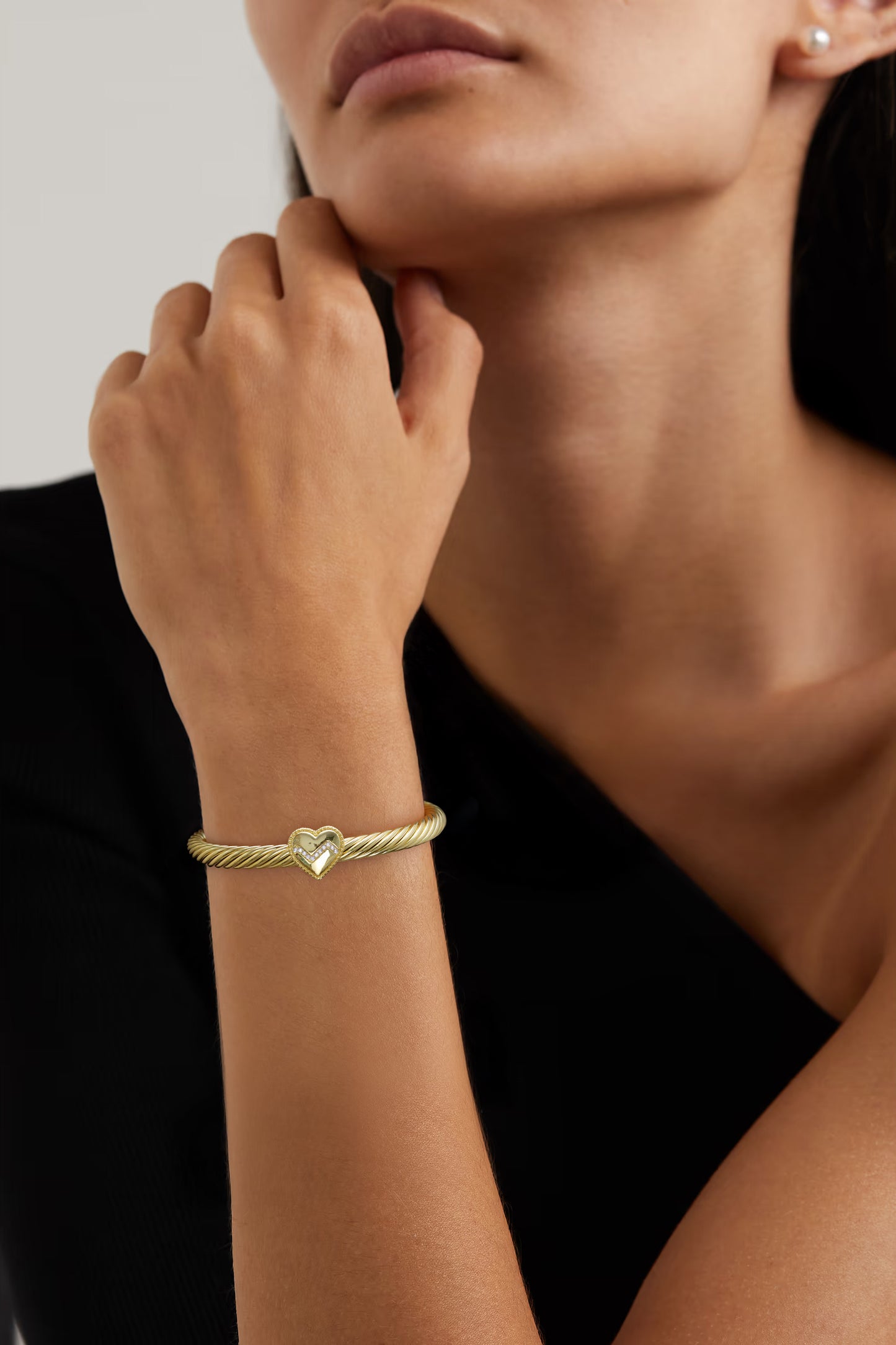 Aprilery Cuff Bracelet for Women Gold Wire Twisted Cable Bracelet Gold Heart Cuff Bangle Vintage Bracelets Jewelry Gifts