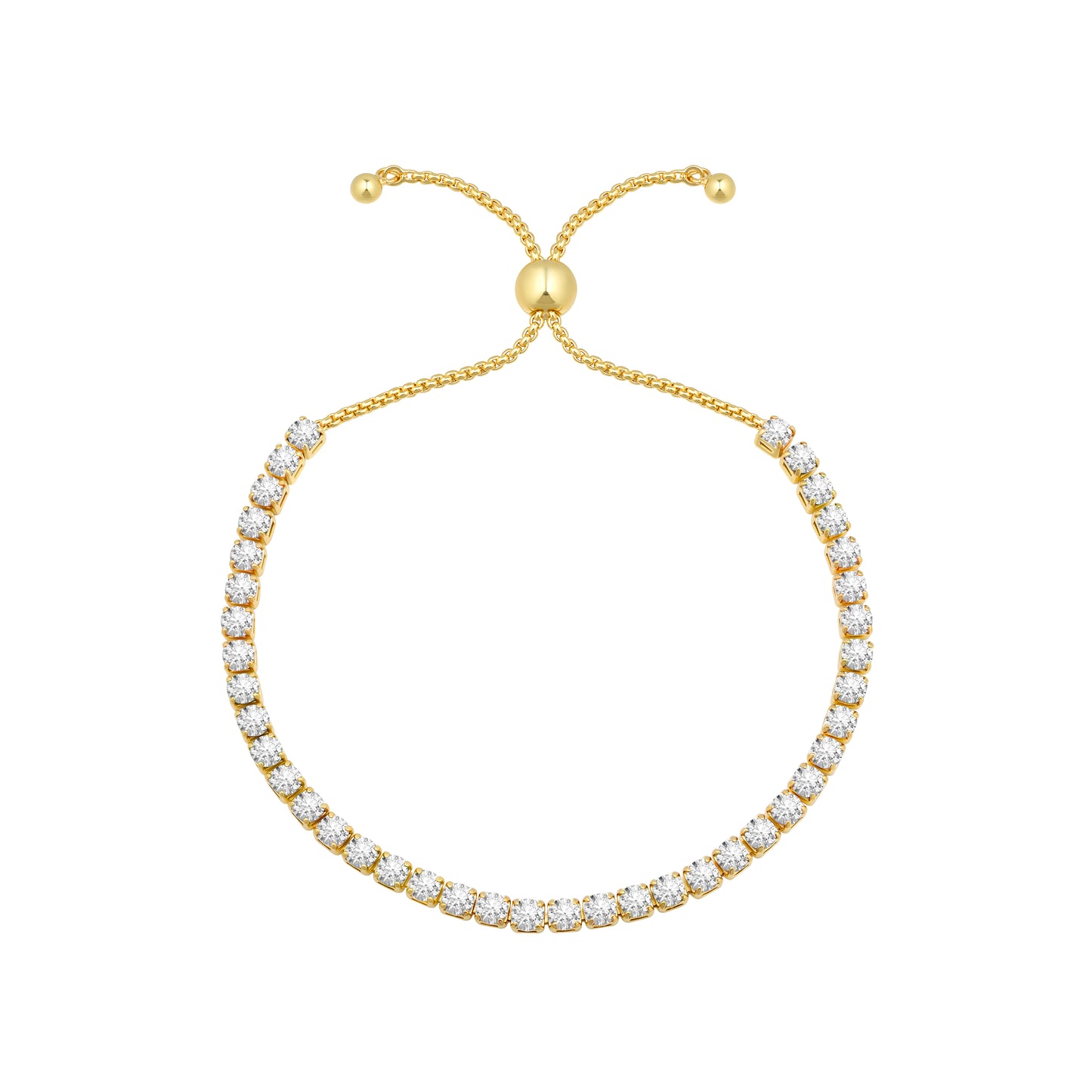 Tennis Bracelet for Women Gold Plated Cubic Zirconia Cute Bracelets Jewelry for Her