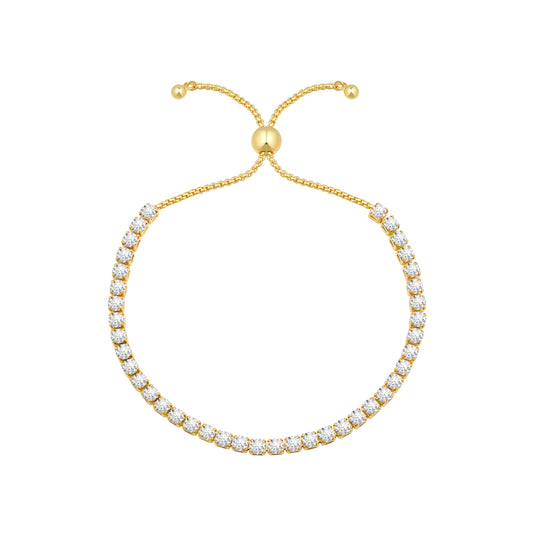 Tennis Bracelet for Women Gold Plated Cubic Zirconia Cute Bracelets Jewelry for Her