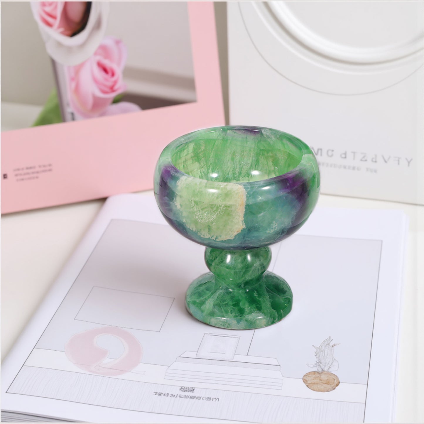 Candle Holders Natural Stone Premium Marble Candlestick Holder for Wedding Dinning Party