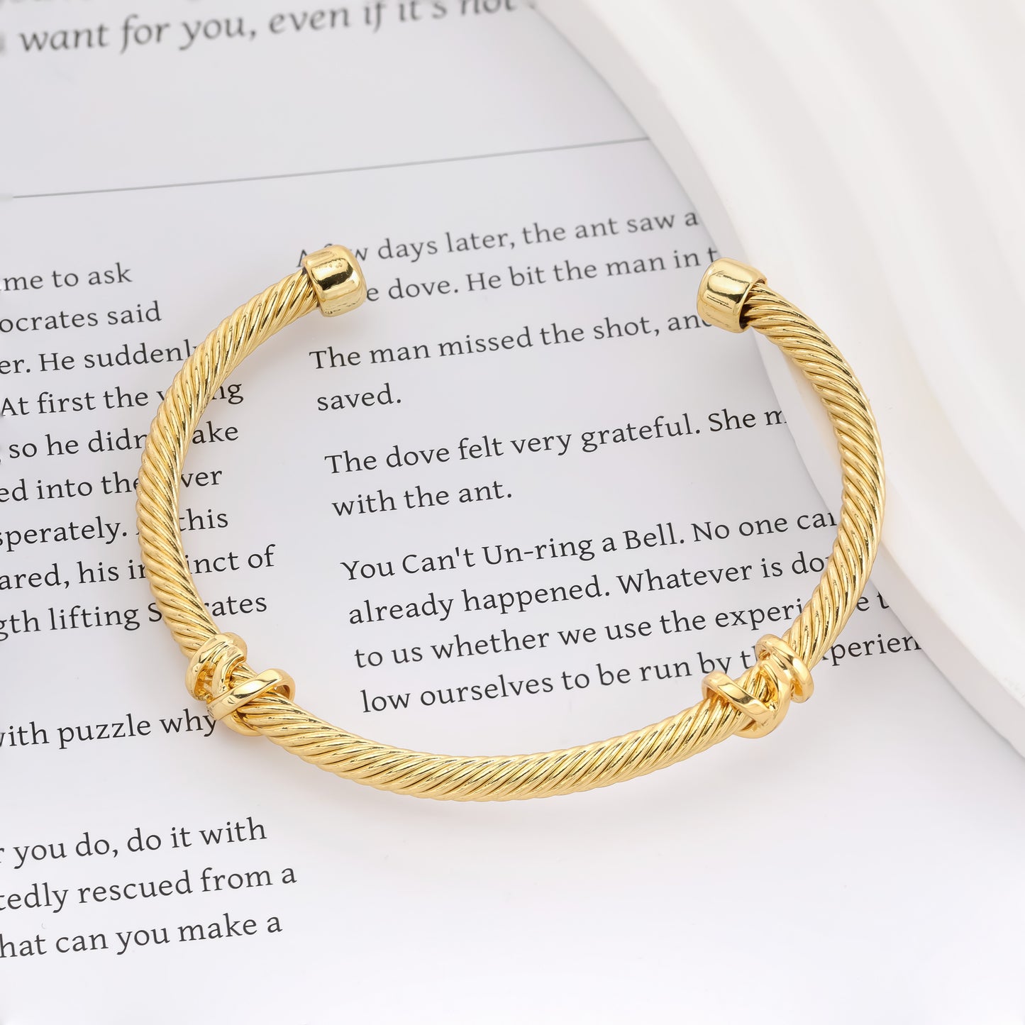 Aprilery Cuff Bracelet for Women Silver Wire Twisted Two Tone Cable Bracelet Gold Cuff Bangle Vintage Bracelets Jewelry Gifts