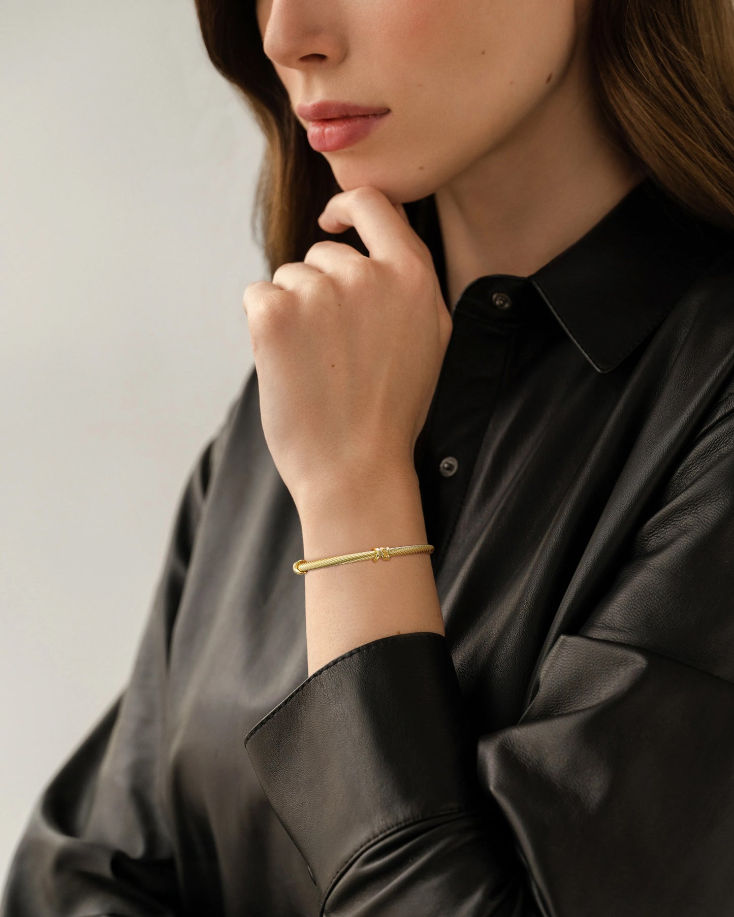 Aprilery Cuff Bracelet for Women Silver Wire Twisted Two Tone Cable Bracelet Gold Cuff Bangle Vintage Bracelets Jewelry Gifts