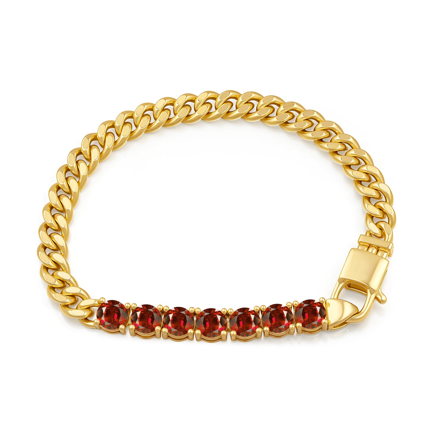 Aprilery Gold Chain Bracelet for Women, Dainty Cubic zirconia Link Bracelet Gold Trendy Bracelets Jewelry