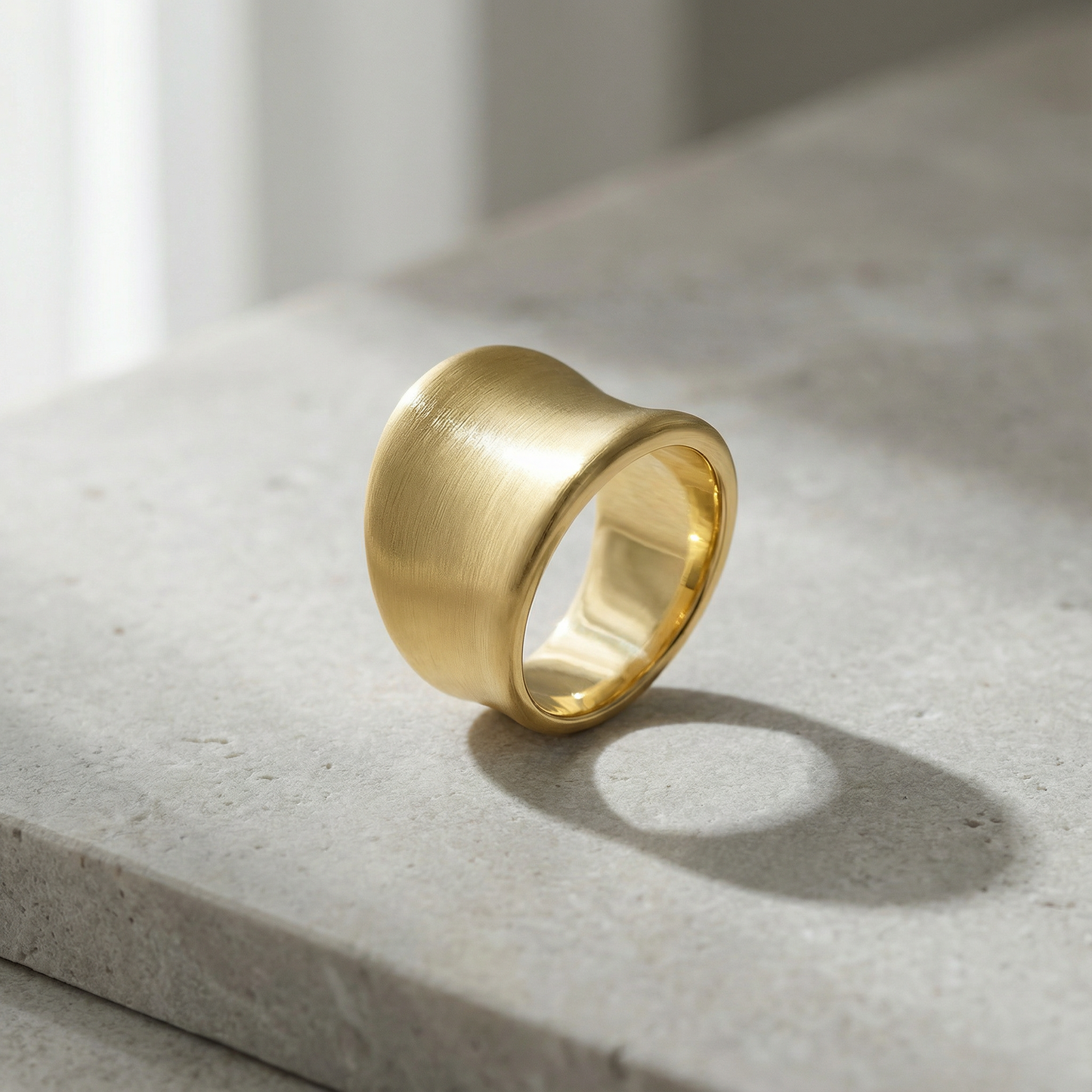 Gold and Silver Rings for Women Chunky Statement Rings Gold Plated Band Ring Wide Metal Square Rings Cocktail Costume Jewelry