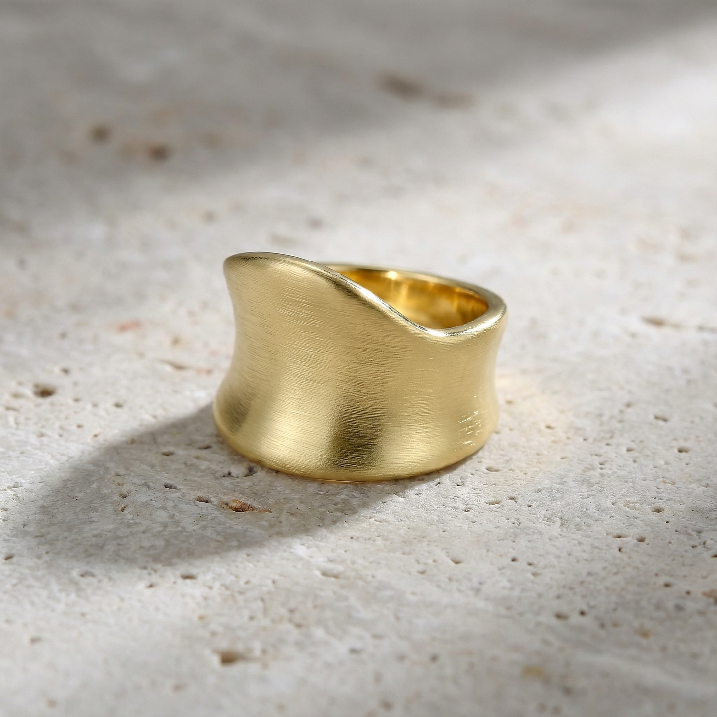 Gold and Silver Rings for Women Chunky Statement Rings Gold Plated Band Ring Wide Metal Square Rings Cocktail Costume Jewelry