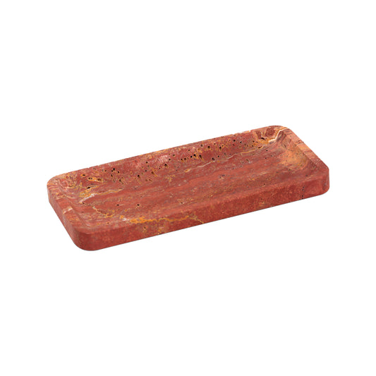 Vintage Natural Marble Tray Small Ornaments Tray Storage Dish Vanity Decorative Home Decor Stone Tray for Countertop for Vanity Bathroom Decorative Tray for Kitchen Counter