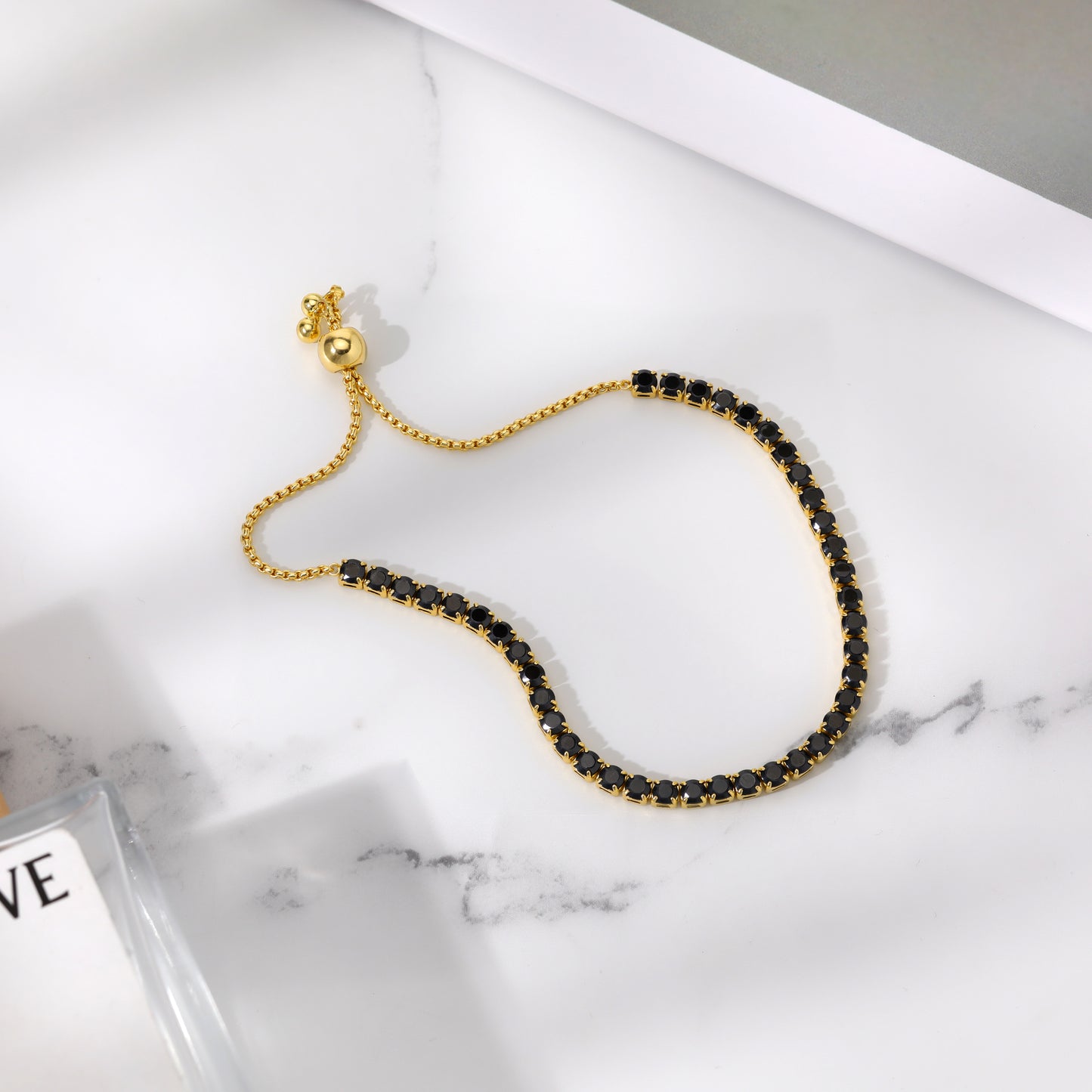 Tennis Bracelet for Women Gold Plated Cubic Zirconia Cute Bracelets Jewelry for Her