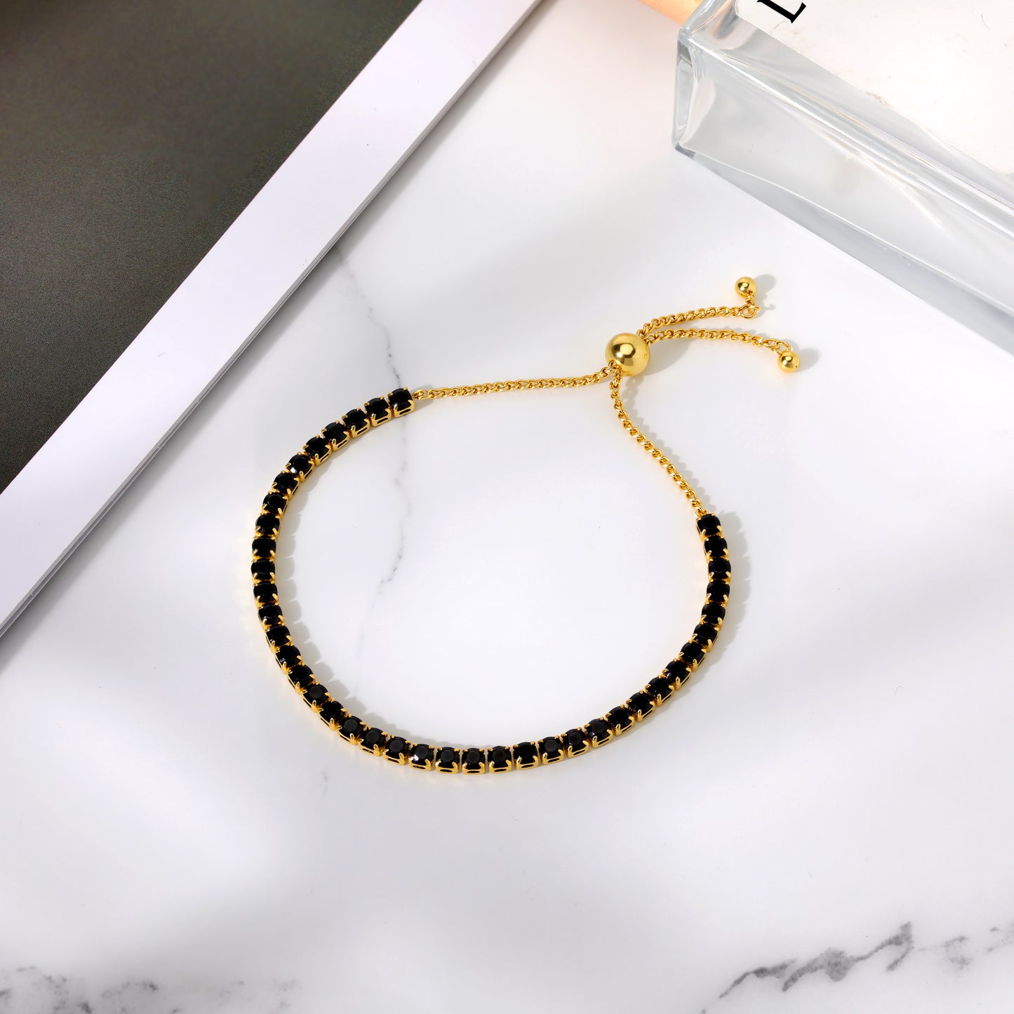 Tennis Bracelet for Women Gold Plated Cubic Zirconia Cute Bracelets Jewelry for Her
